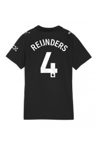 Manchester City Tijjani Reijnders #4 Voetbaltruitje Uit tenue Dames 2025-26 Korte Mouw